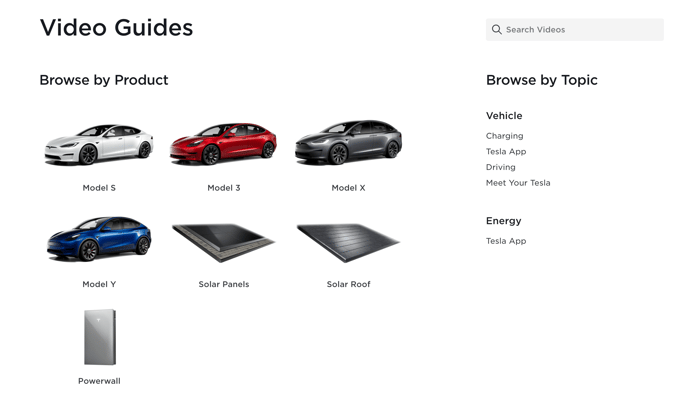 Tesla Video Guides